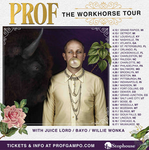 Prof's "The Workhorse Tour" + Summer Festivals!