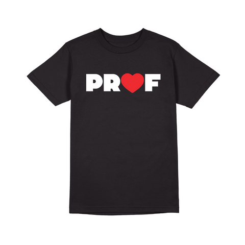 PROF "Heart" Black T-Shirt