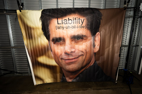 PROF "John Stamos" Liability Tour Banner