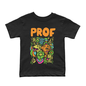 PROF "Dog Explosion" Black Toddler T-Shirt