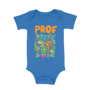 PROF "Dog Explosion" Blue Onesie