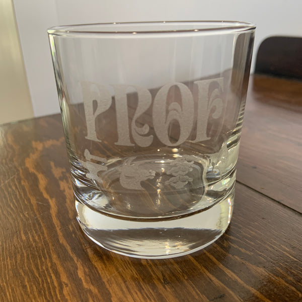 PROF "Horse Logos" Whiskey Glass