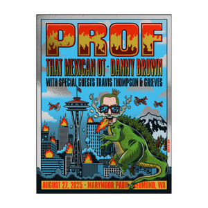 PROF "Marymoor" SIGNED FOIL Screen Printed Poster