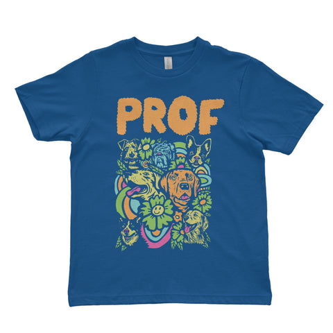 PROF "Dog Explosion" Blue Youth T-Shirt