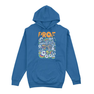 PROF "Dog Explosion" Blue Pullover Hoodie