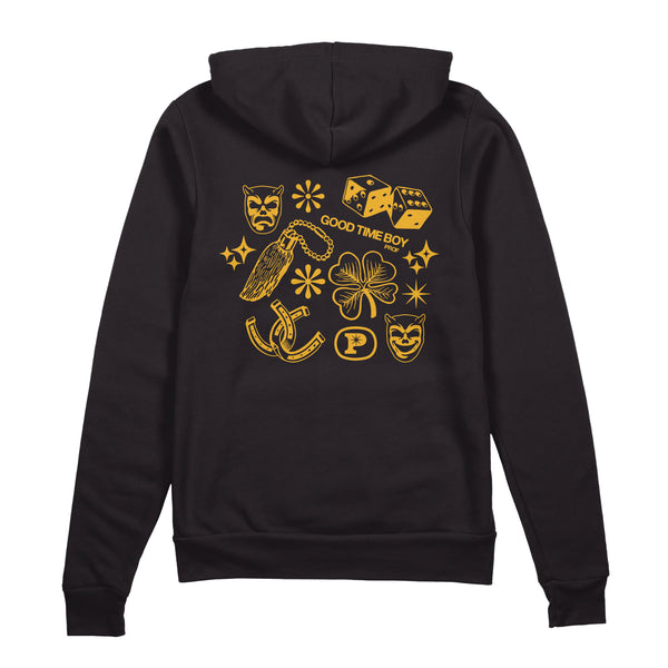 [PRE-ORDER] PROF "Lucky" Black Zip Hoodie