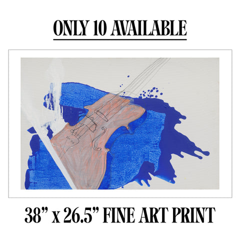 **SOLD OUT** PROF "Heart Strings Are Blue" SIGNED Limited Giclee Painting Print