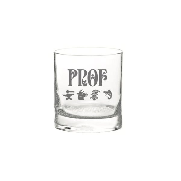 PROF "Horse Logos" Whiskey Glass