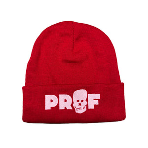 PROF "Skull" Red Beanie