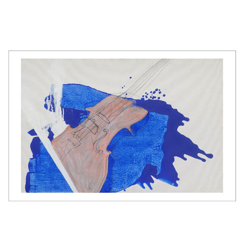 PROF "Heart Strings Are Blue" SIGNED Limited Giclee Painting Over-Print