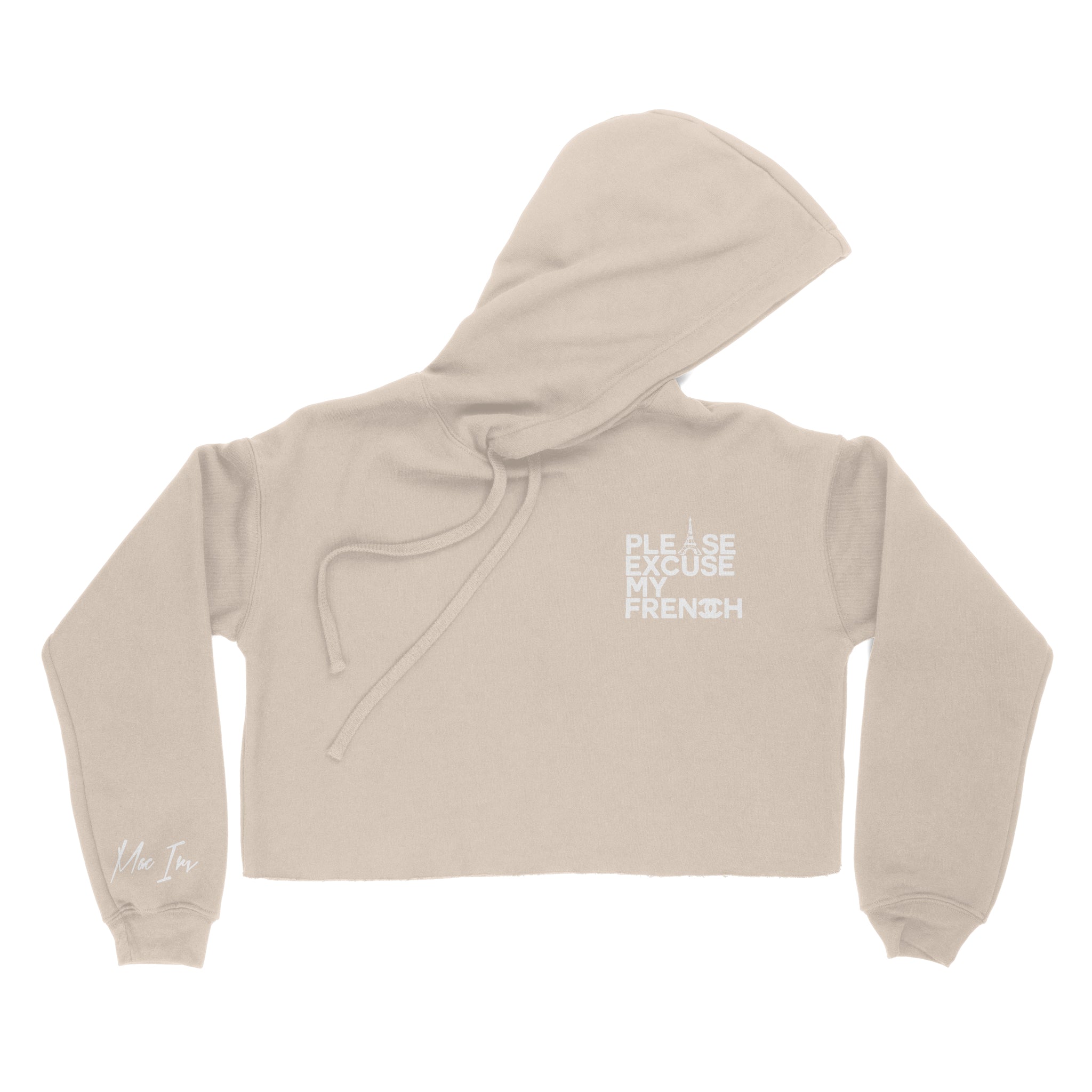 Mac Irv "Excuse My French" Women's Crop Hoodie