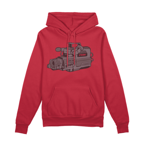 PROF "Camcorder" Red Pullover Hoodie