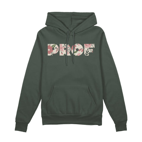 PROF "Floral" Green Pullover Hoodie