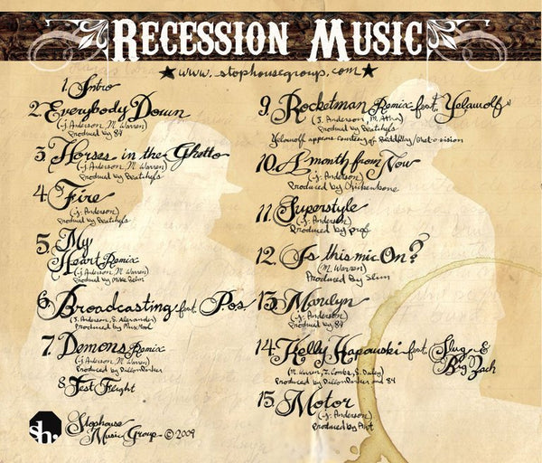 PROF & ST. PAUL SLIM "Recession Music" CD