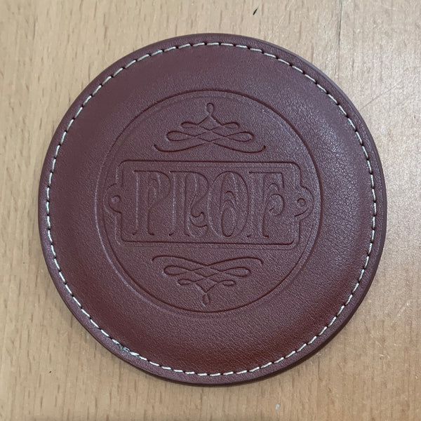 PROF "Horse" Leather Coaster Set